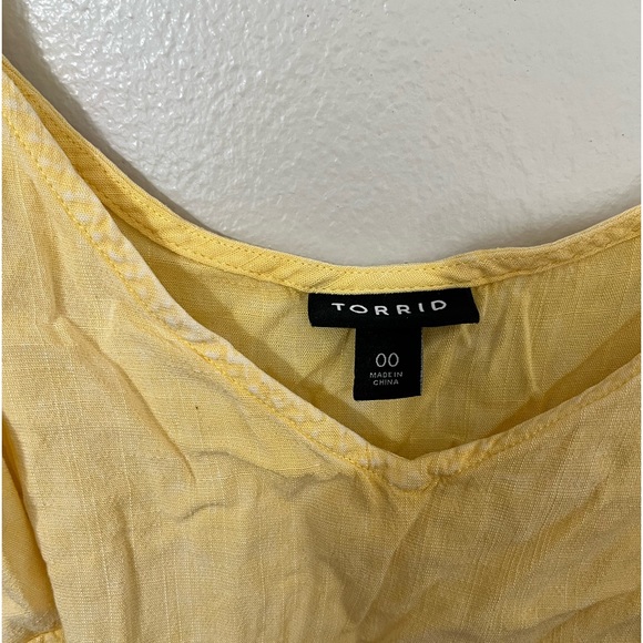 Torrid | Pale Yellow Tank Top, Ava Rayon Slub Cami - Picture 4 of 4